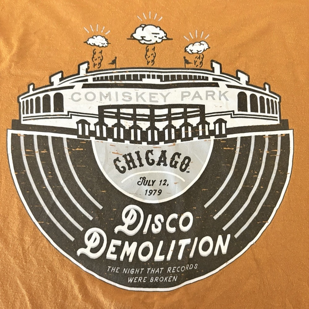 Chicago White Sox Disco Demolition Night T-Shirt Men's XL Comiskey Park 1979 Buo